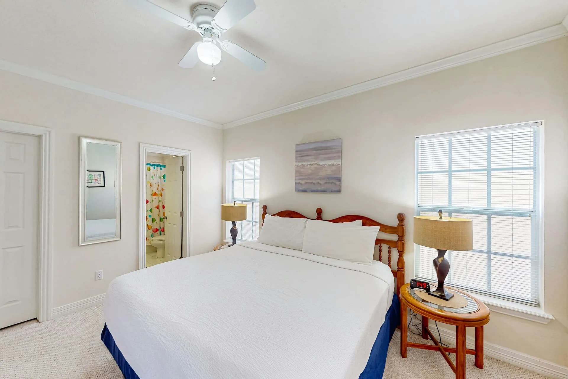 Master bedroom with king bed