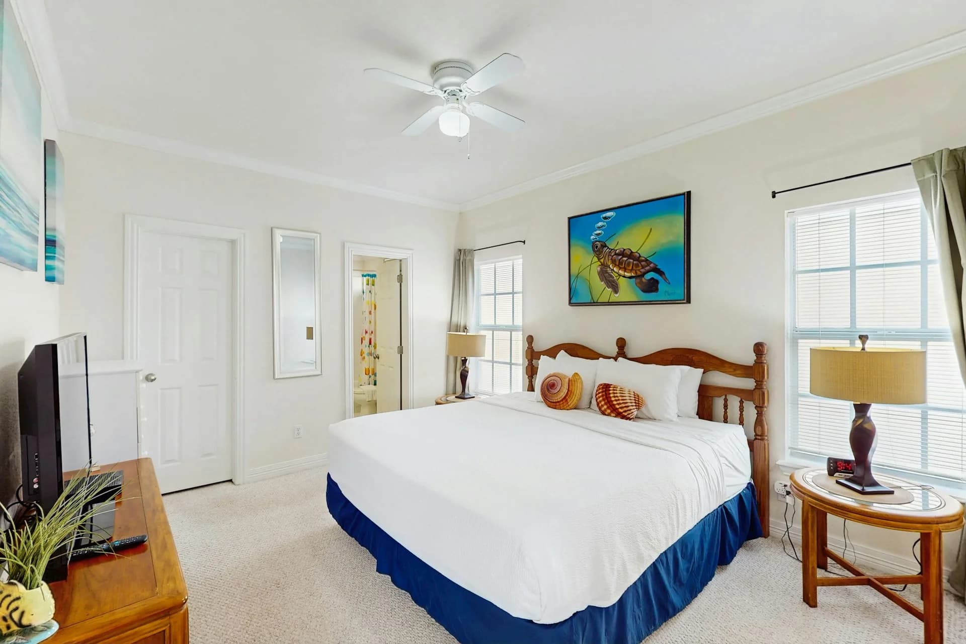 Master bedroom with king bed